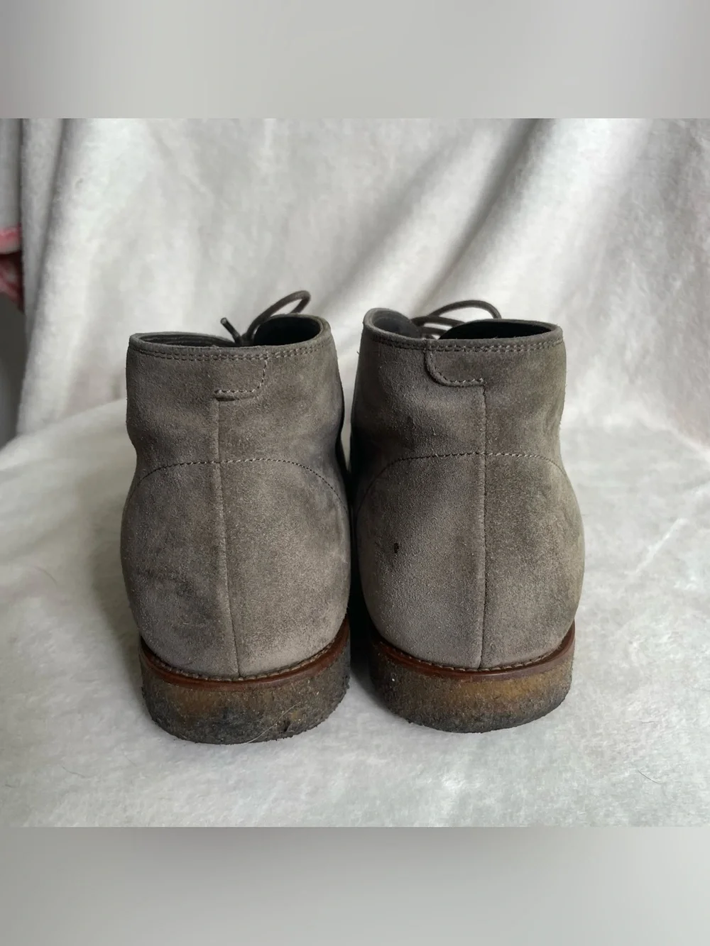 To Boot New York Finnegan Gray Suede Chukka Boots Men's Size 9.5 M Made Italy